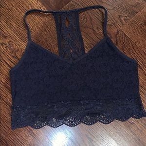 Navy Abercrombie kids bralette
